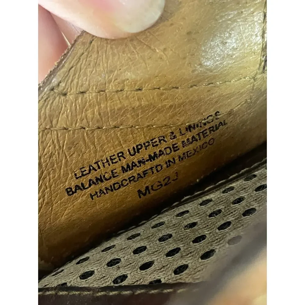 Born Brown Leather Closed Toe Clog Sandals Slip On Men's Size 10 / 42M
